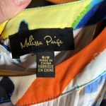 Melissa Paige  Multi Colored Pleated Dress Size 8 Photo 8