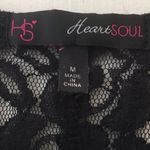 FINAL MARKDOWN Ladies’ HeartSoul Appliqué & Lace Top (M) Black Size M Photo 3