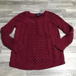American Eagle Outfitters Maroon Red Knit Sweater Photo 1