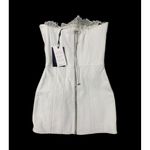 NWT Retrofete AMBERLY LEATHER Mini DRESS in Optic White Sz XS $698 Photo 5