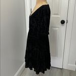 Disturbia Lilias Devore Velour Mesh Tiered Mini Dress Black Size 12 Photo 4
