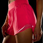 Lululemon  Hotty Hot High-Rise Lined Short 4" Glaze Pink - Size 4 Photo 0