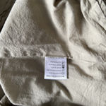 R Vivimos Womens Midi Dress Large 12/14 Sage Green Smocked Top Off Shoulder Photo 8