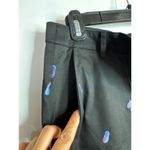 Briggs New York Black Slipper Embroidery Capris Womens 8 NWT Nautical Coastal Photo 1