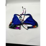 Bar III Poises Dark Floral Print Strappy Unlined Bikini Top Women’s Size Large Photo 3