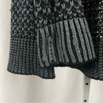 Boho Knit Chunky Medium Open Cardigan Fall Winter Charcoal Grey Grandpacore Gray Photo 2