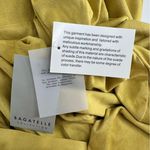 Bagatelle Yellow Faux Suede Drape Collar Moto Jacket size Medium Long Sleeve Photo 10