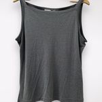 Jacqueline Ferrar  L Gray Top Stretch Marble Camisole Layer Lightweight Scoopneck Photo 0