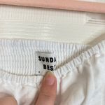 Aritzia ARTIZIA Sunday Best Janis Linen Blouse Puff-sleeve Peplum Blouse Size Small Photo 4