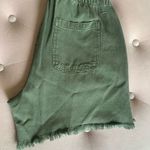 Aerie Women Shorts Sz S/P Army Green High Rise Cut Off W/ Pockets Stretch Waist Photo 5