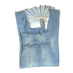 Guess  los Angeles denim fringe ankles jumpsuit size 2 Photo 3