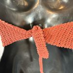 American Eagle  Rust Halter Crochet Top Size Small Photo 4