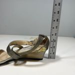 Jimmy Choo  Chiara Glitter Ankle Strap Low Wedge‎ Sandals Womens 8.5 Photo 10