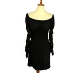 NBD Black Off Shoulder Mini Dress SMALL Cocktail Bustier Bodycon Revolve $248 Photo 3