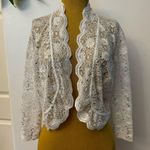 R & M Richards  Women's Open Front Lace Bolero Photo 1