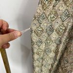 Sunner Silk Dress S Cottagecore Boho Romantic Vintage Revival Crochet Ethereal Tan Photo 6