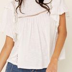 Free People Le Femme White Tee Size XS Photo 3