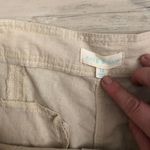 Kate & Sam, size 14, linen capri pants, NWT, waist is 18, length is 21 Tan Photo 3
