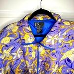 Vintage 100% Silk Outer Jogger Jacket Size Large Purple Photo 2