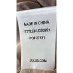 Lulus  XS Floral Embroidered Mesh Slip Midi Dress Pink Nude Lined Spaghetti Strap Photo 7