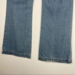 7 For All Mankind Dojo Wide Leg Flare Jeans Light Wash Denim Photo 6