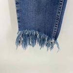 Free People  High Waist Skinny Jeans Women 30 Blue Jean Cotton Distressed Raw Hem Photo 3