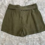 Pam & Gela NWT  Army Green Paper Bag Shorts Sz Medium Photo 1