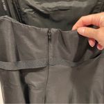 Laundry by Shelli Segal Beautiful Y2K silk accordion pleat black bow tie strapless classic luxury dress Photo 7