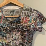 USTA US Open Collage Blackout Black Burnout Print Short Sleeve T Photo 5