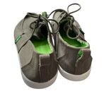 Sanuk NEW- Gray Canvas Lace-Up Loafers Women’s Size 5 US (EU 35 / UK 4) Photo 2