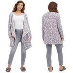UGG Nwt  phoebe wrap cardigan gray‎ leopard print women’s size M Photo 1