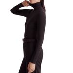 Madewell  High Neck Bodysuit Sz Sz S Black Grunge Whimsygoth Stretch Business NWT Photo 2