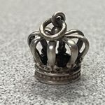 Rare Vintage 925 Sterling Silver Royal Princess Crown Charm Pendant Photo 1