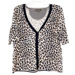 Tommy Bahama Cheetah Print Button Up Cardigan Photo 0