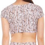 Mott50 Clara swim vneck crop top Size M Tan Size M Photo 2