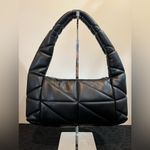 ZARA Black Quilted Puffer Shoulder Bag Purse Photo 2