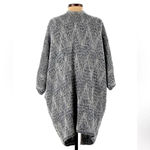 Lucky Brand  Boho Blue Silver Southwestern Cocoon Cardigan Sweater Size XS S Photo 2