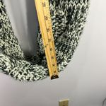 Loft Chunky Knit Infinity Scarf Black Ivory Speckled Cozy Parisian Quiet Luxury Photo 5