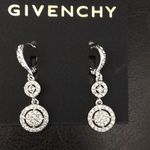 Givenchy New  Pave Crystal Earrings Leverback Photo 0
