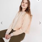 Madewell  MWL Airterry Colorblock cropped pullover XS Photo 2