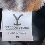 Yellowstone x Spirit Halloween Beth Dutton Faux Fur Leopard Print Coat Medium Brown Photo 6