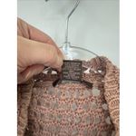 Vintage Y2K Heather B Crochet Knit Vest Large Mauve Pink Cotton Romantic Country Photo 4