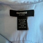 EXPRESS | Stretch Button Down Denim Color 3/4 Sleeve Blouse Size 5/6 Photo 5