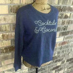 Zoe & Liv NWOT women’s Casual Graphic Sweatshirt Cozy Pullover Relaxed Fit sz S Photo 5