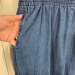 National floral embroidered hemmed jeans size 22W Blue Photo 3