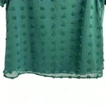 Blooming Jelly Women's Green Short Sleeve Blouse Size M Casual Top Photo 2