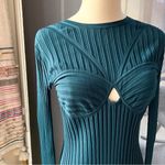 Helmut Lang  Ribbed Bra Neptune Long Sleeves Midi Dress Women’s Medium Photo 3