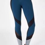 Sweaty Betty Power Mesh Leggings Teal Beetle Blue Size S Small Short Yoga Sporty Photo 0