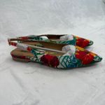 Matiko Hawaiian Print Slingback Flats Pointed Toe Tropical Floral Shoes Size 36 Photo 4