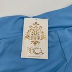 Becca Bikini Bottoms Size Small French Cut High Leg NWT Sky Blue Swim High Waist Photo 7